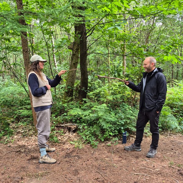 stick games in the woods